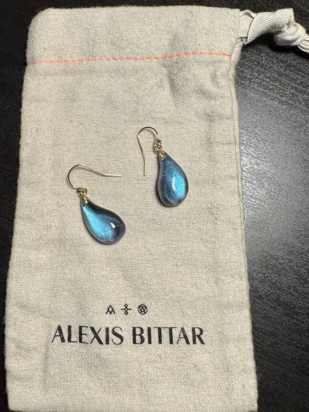 ALEXIS BITTAR Lucite Dewdrop Earrings - Blue / Green